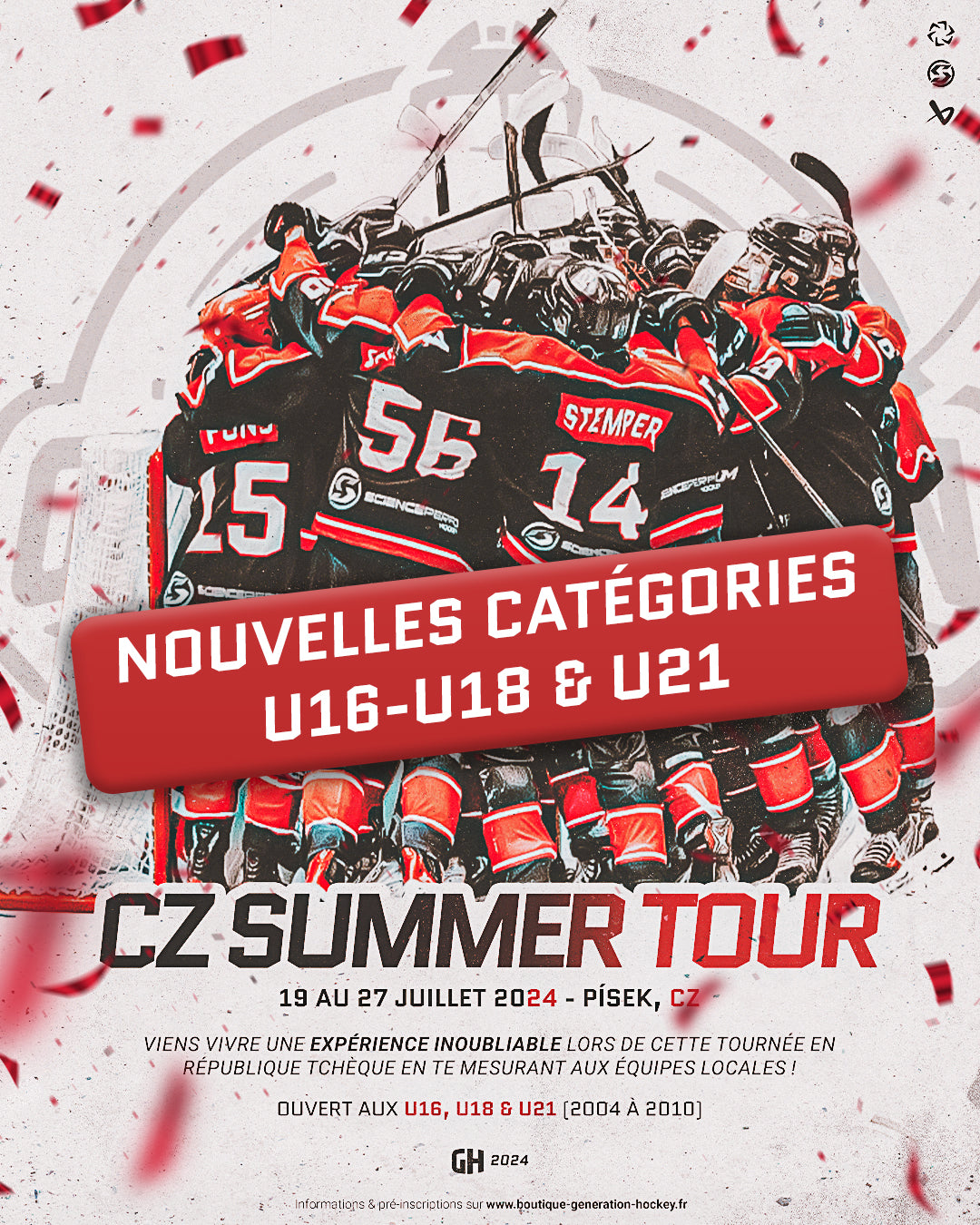Pré-inscription | CZ Summer Tour U16-U18-U21